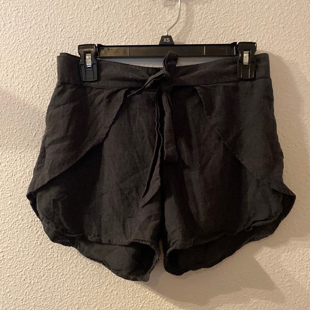 Patagonia linen tie front part hemp shorts size small